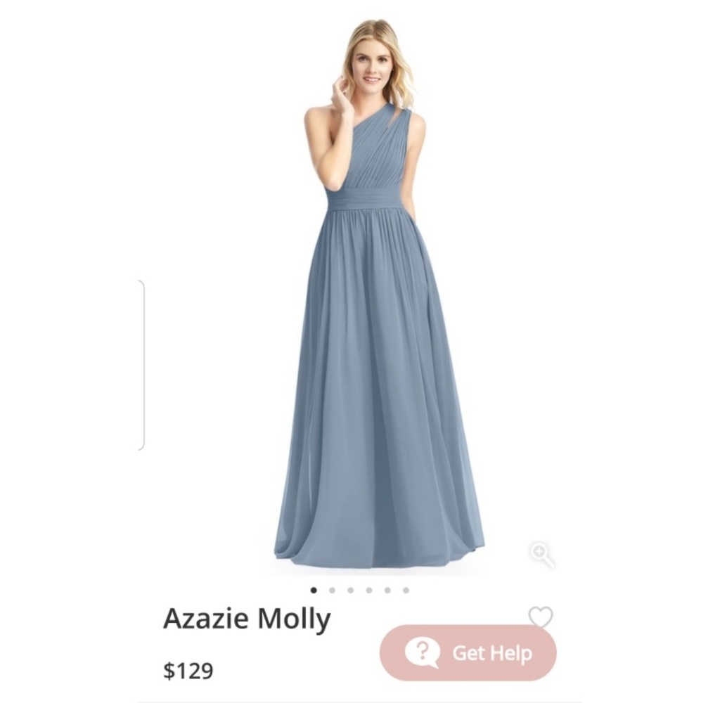 Dusty Blue Azazie dress